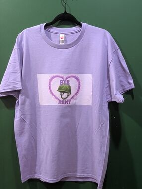 BTS ARMY Lavender Graphic Tee